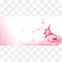 粉白色星光花朵背景