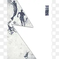 春季运动会校园运动会塑胶跑道学院风海报