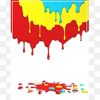油漆缤纷色彩 广告背景
