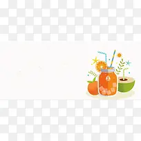 夏日小清新卡通纹理灰色背景
