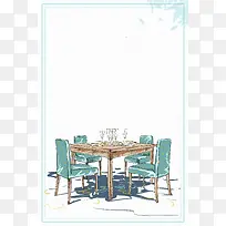 简约时尚文明餐桌公约