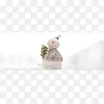 雪人宝宝雪天背景海报