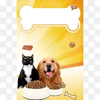 宠物店铺猫粮狗粮宠物促销海报