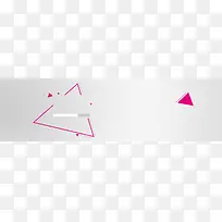 立体几何粉色边框背景
