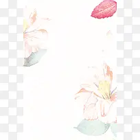 文艺清新鲜花海报背景