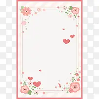简约温馨花卉妇女节海报