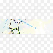 卡通宣传册背景banner
