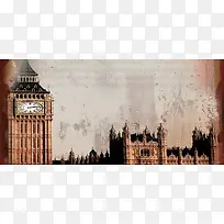 英伦风 复古banner