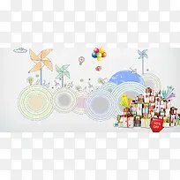 插画背景