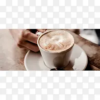 一杯美味的咖啡特写高清图片