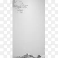 灰色背景上的龙H5素材背景