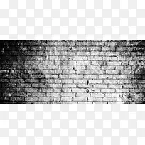 黑白城墙背景扁平banner