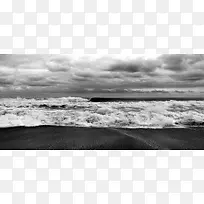黑白色的潮汐背景图