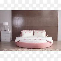 粉色可爱床背景素材