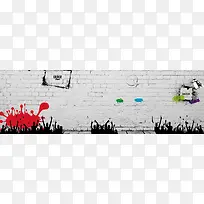 涂鸦彩绘电商banner