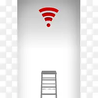 WiFi无线网络印刷背景