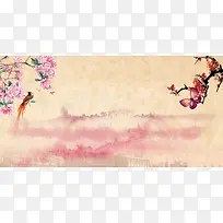 中国风海报背景素材