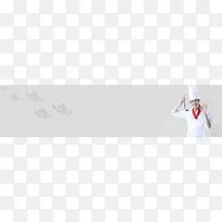 厨师美食简约灰色banner
