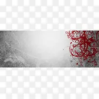 手绘水墨花纹背景底纹