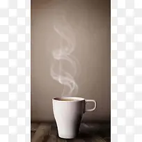 热气茶杯咖啡杯H5背景