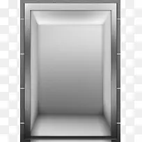 四角科技电梯简约金属边框背景