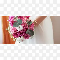 婚礼捧花淘宝banner
