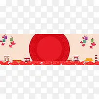 春节新年中国风电商海报背景