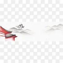 电商促销古典中国风建筑简约banner