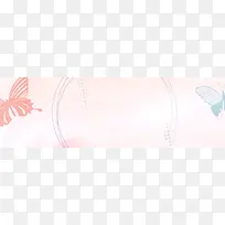粉色蝴蝶背景banner