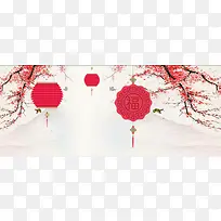 新春古典中国风背景海报banner