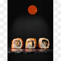 美食日本料理寿司创意简约商业海报设计