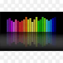音乐均衡器立体声背景
