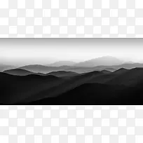 黑白群山背景图