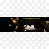 家装节炫酷沙发几何阳光黑banner