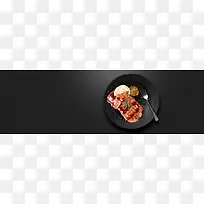食品商务海报banner背景图片