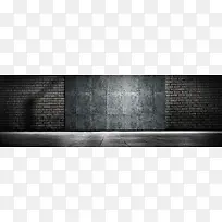 深色质感墙面背景banner装饰