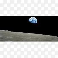 月球上的地球