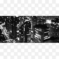 黑白城市海报背景