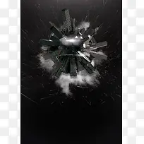 黑色金属质感图片