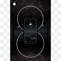 黑色苹果手机iPhone8促销