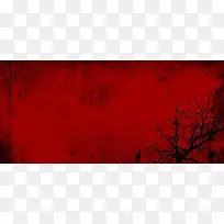 纹理质感红色底纹树背景