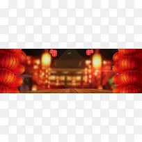 淘宝年货节盛宴促销海报背景