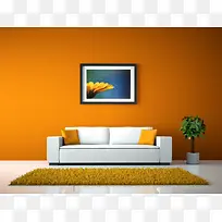 暖 橙色 调 家居 背景图