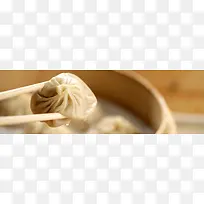 小笼包汤包美食背景