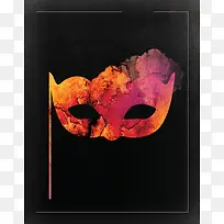 创意渐变面具背景素材