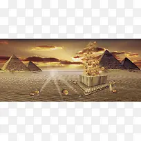 金融财经商务专业banner背景