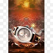 梦幻户外沙漠手表平面广告