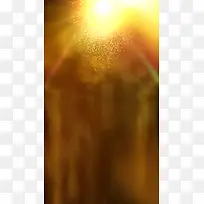 金色粒子极光H5背景