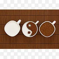 太极咖啡饮料背景素材