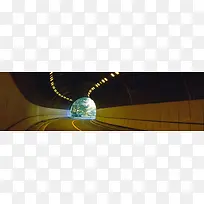 公路隧道banner创意设计